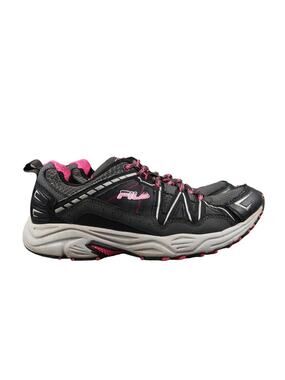 Fila Shoes Womens 8.5 Athletic Trainer Trail Running Active Sport Comfort Grey